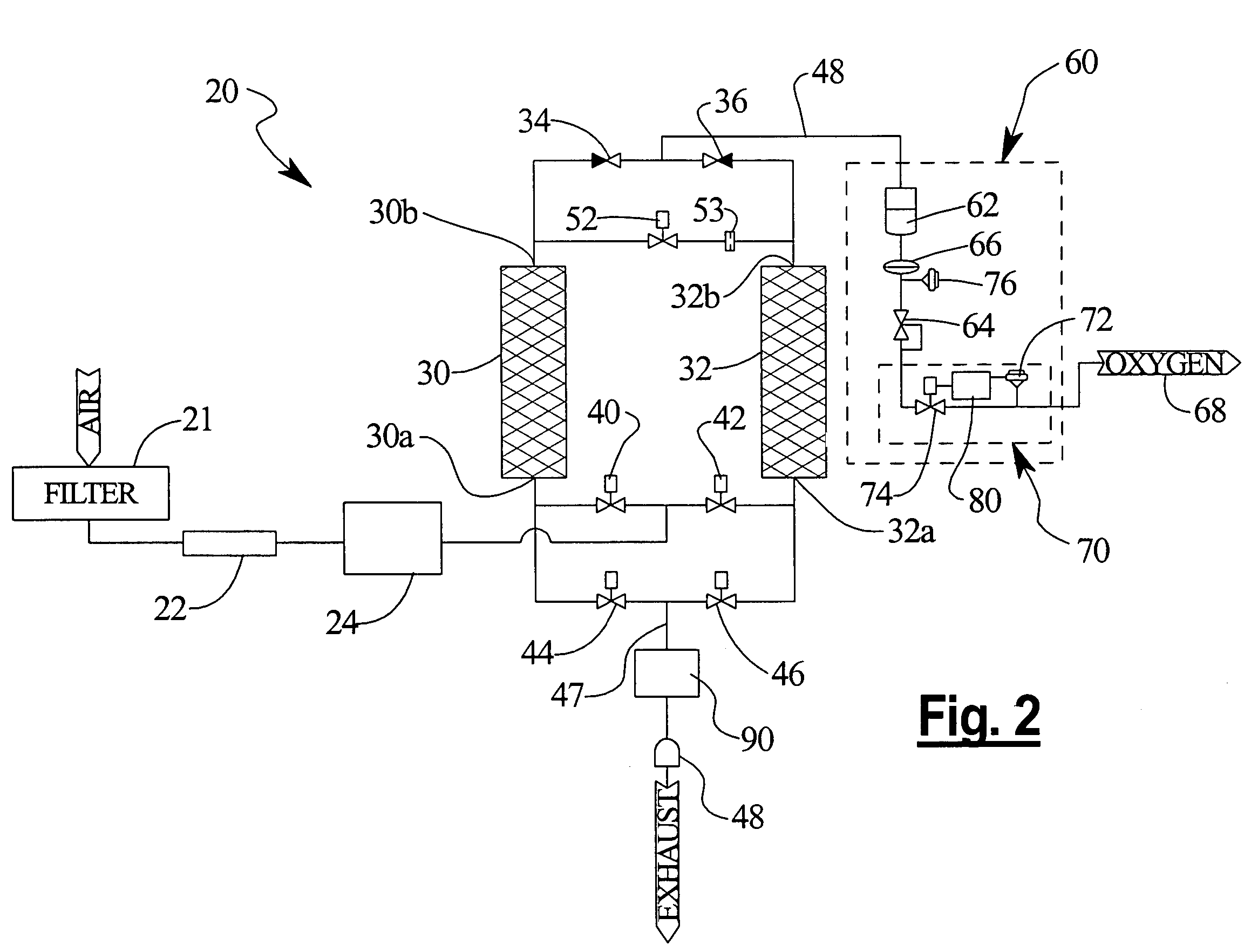 Mini-portable oxygen concentrator