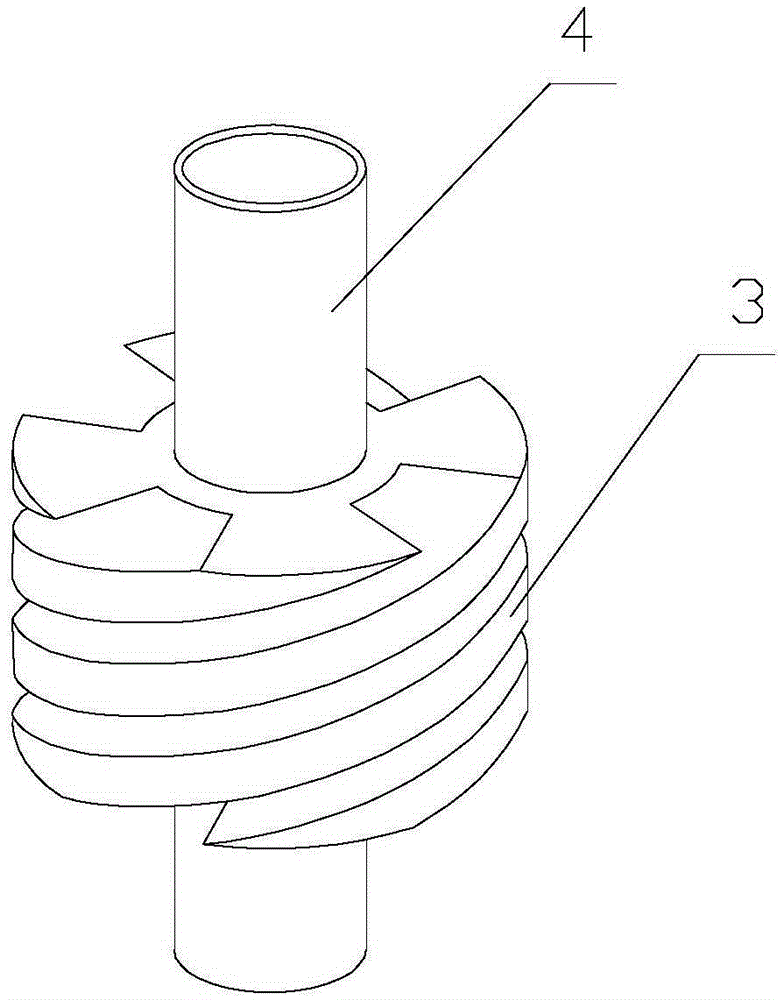 Spiral three-phase media separator