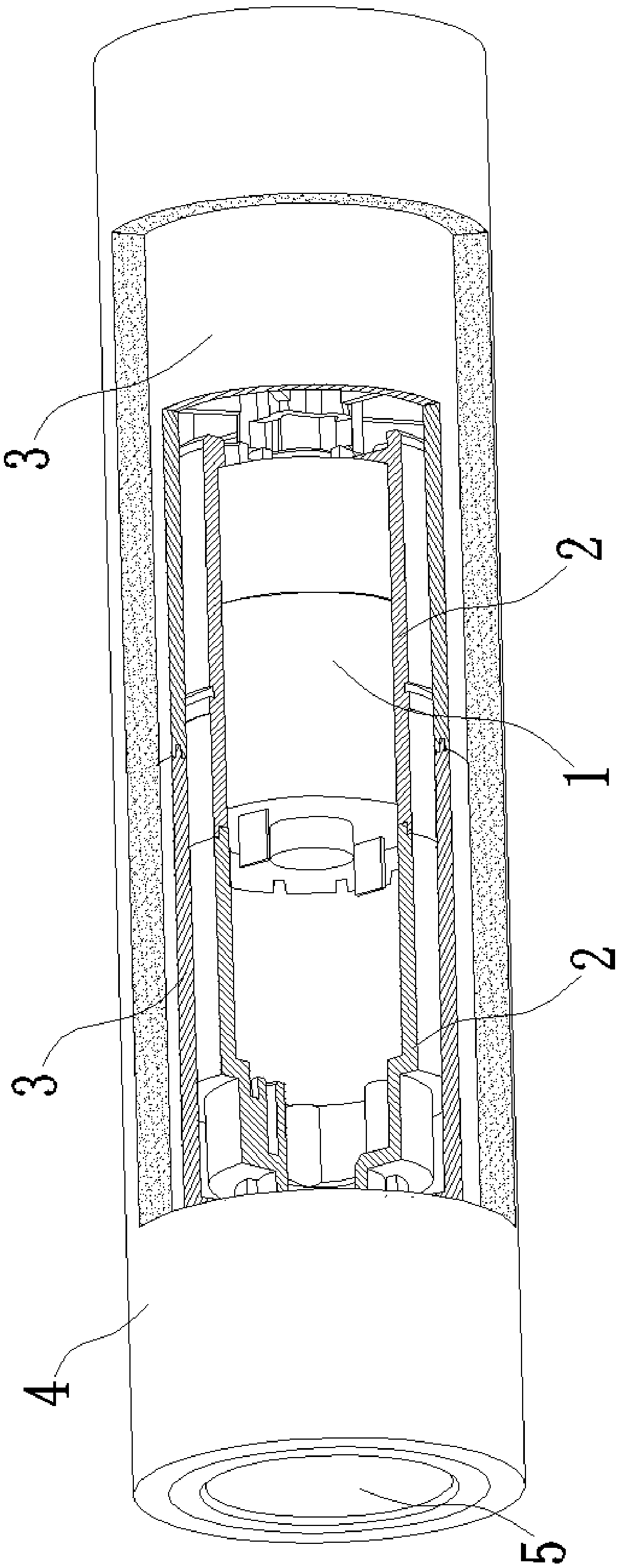 Built-in motor rolling brush mechanism and dust collector thereof