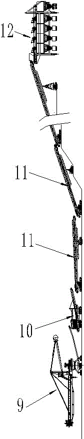 Movable soil feeder capable of being used under complicated work conditions