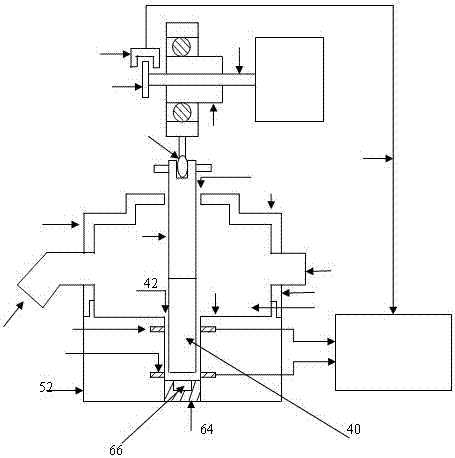 Additional sand trap of base of measuring chamber of probe of streaming potential online measuring apparatus