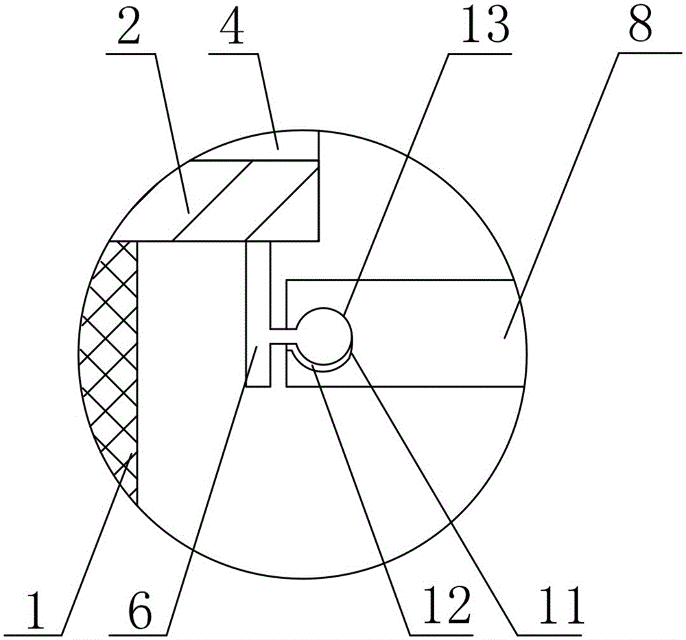 Slide bar type tensile limiting-displacement vibration isolation support