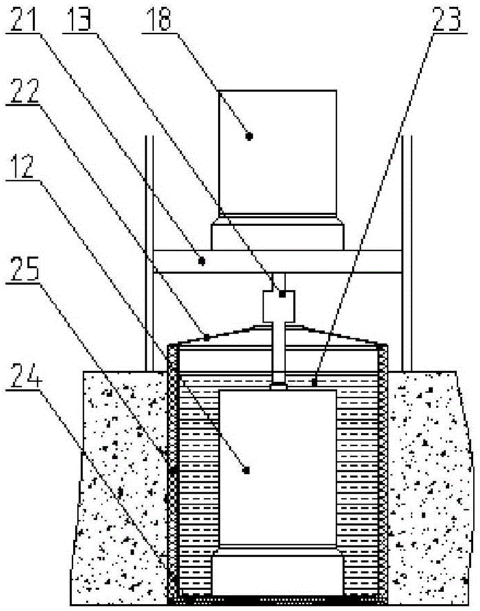 Pit-buried cryogenic motor type experiment device and tested motor temperature rise calculating method