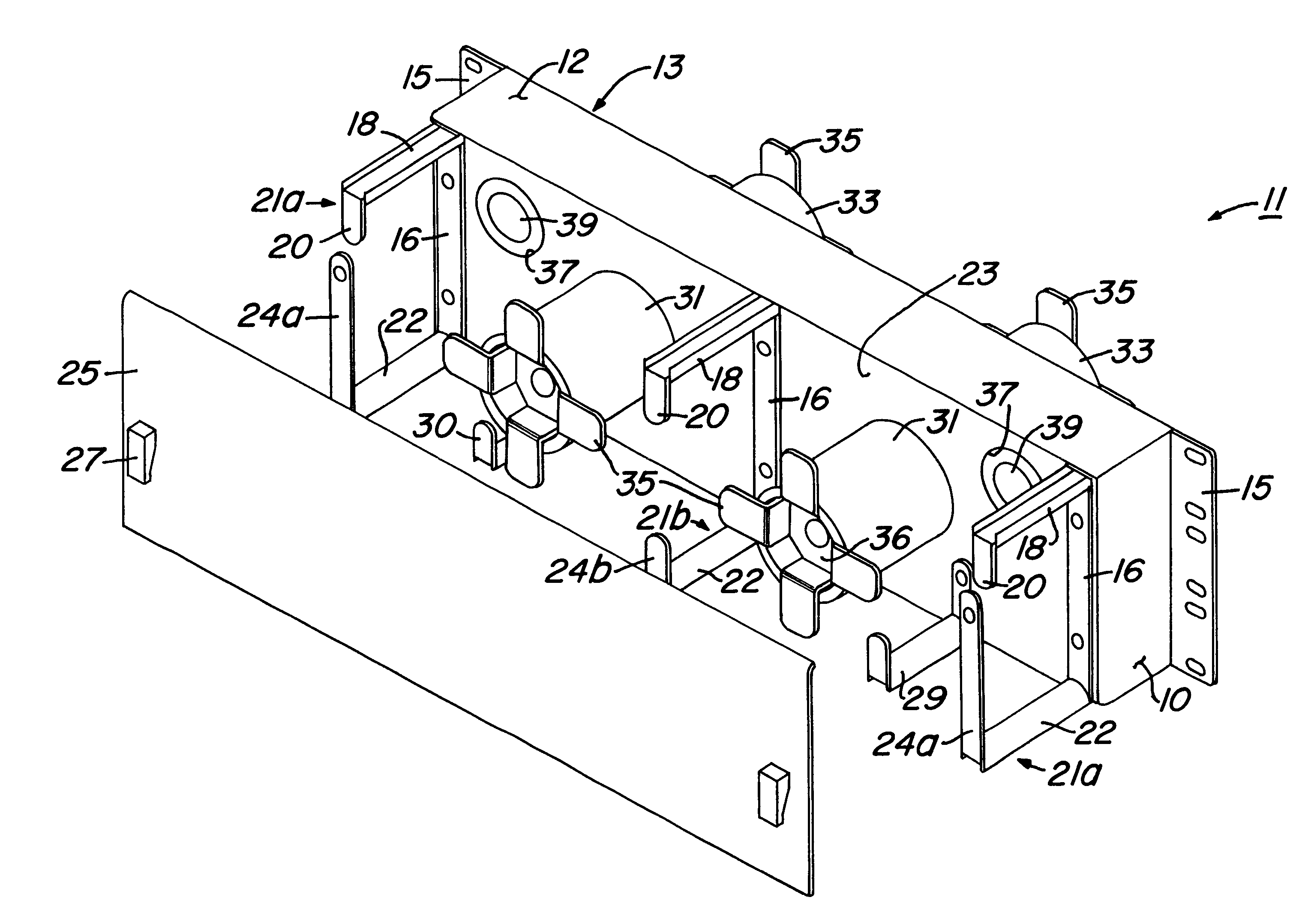 Panel for managing jumper storage