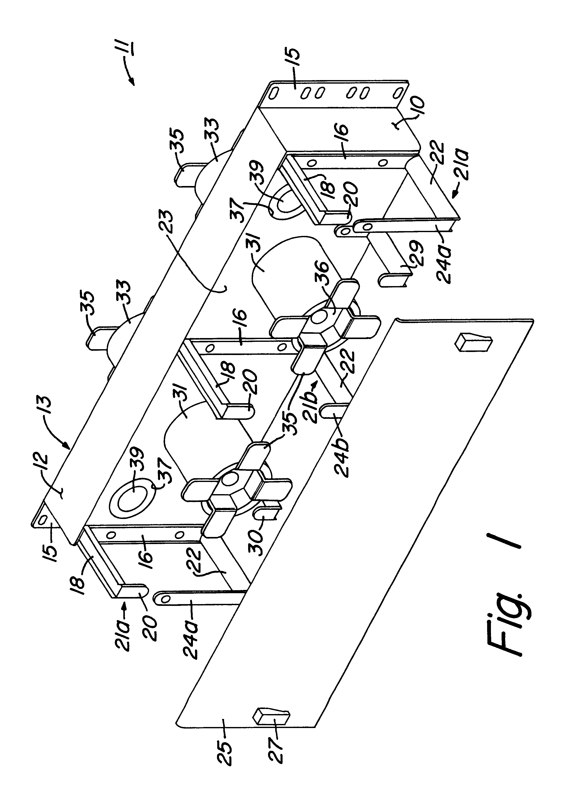 Panel for managing jumper storage