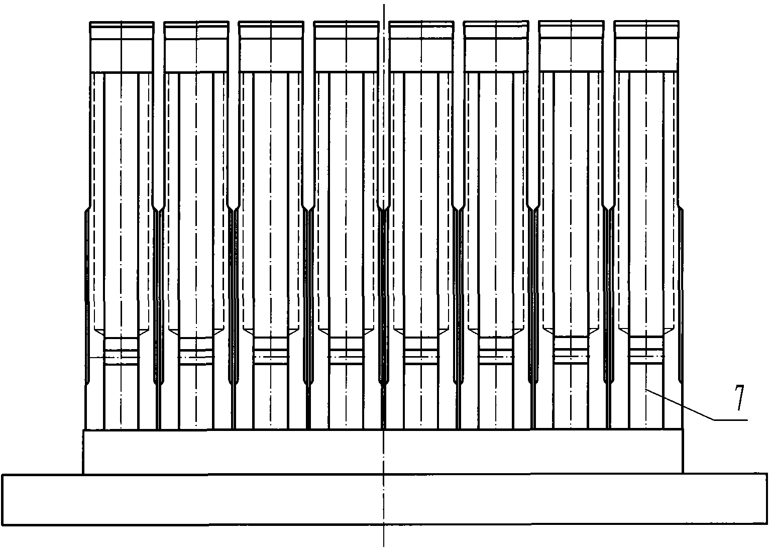 Method for pressing porous brick by using porous brick mould and porous brick mould