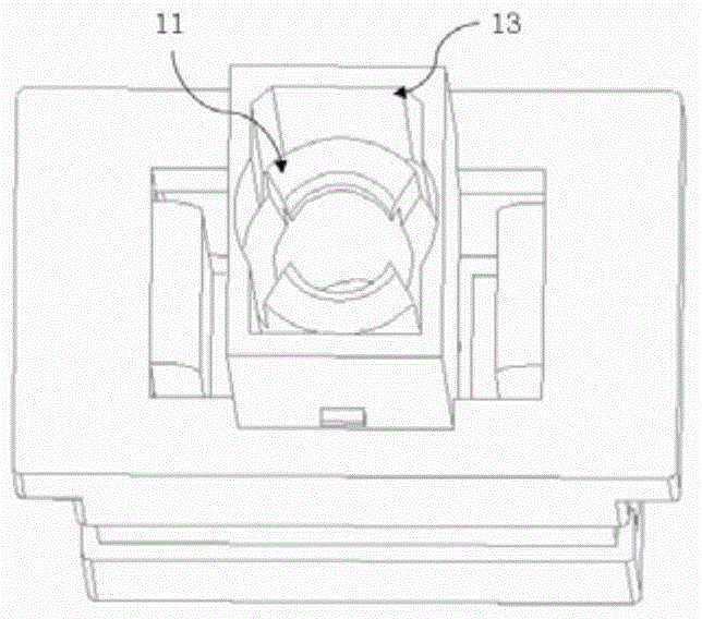 Integrated SC fiber connector