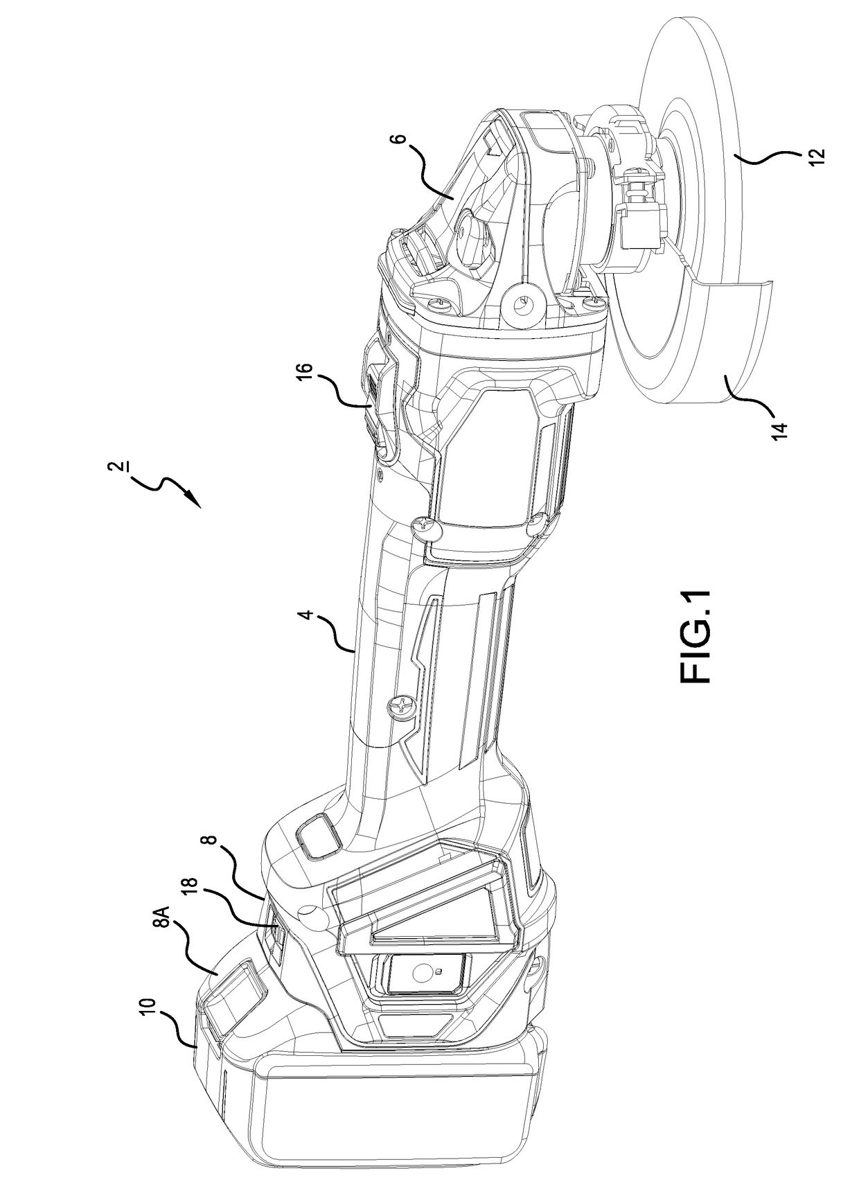 Electric rotary tool with braking