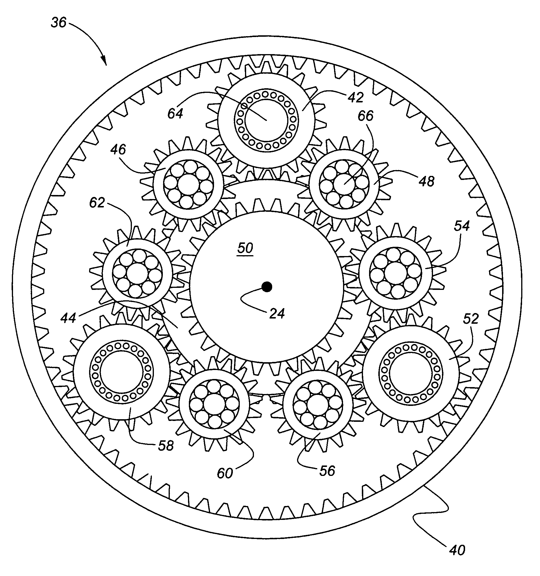 Planet pinion carrier assembly for Ravigneaux gearset