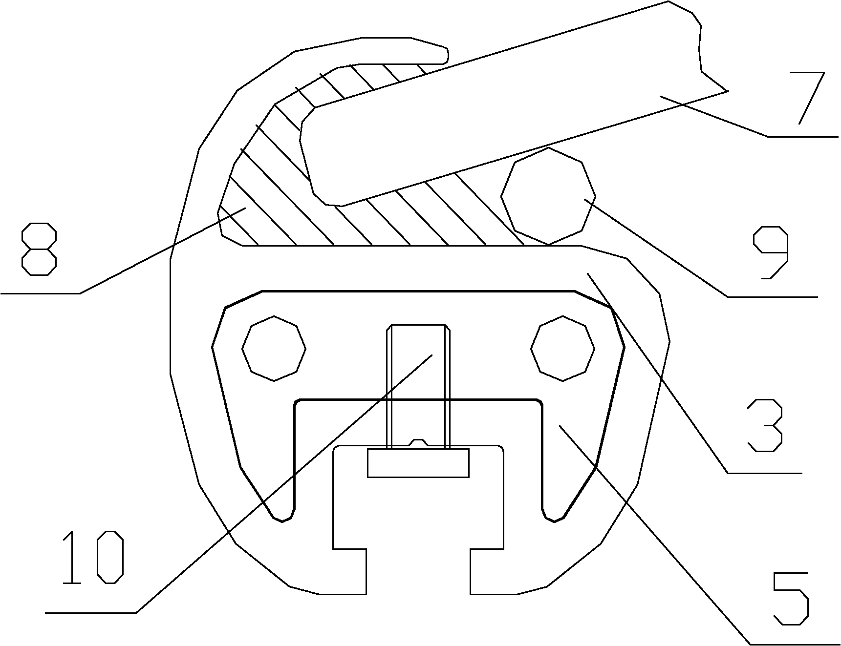 Photovoltaic component border device and border main body thereof