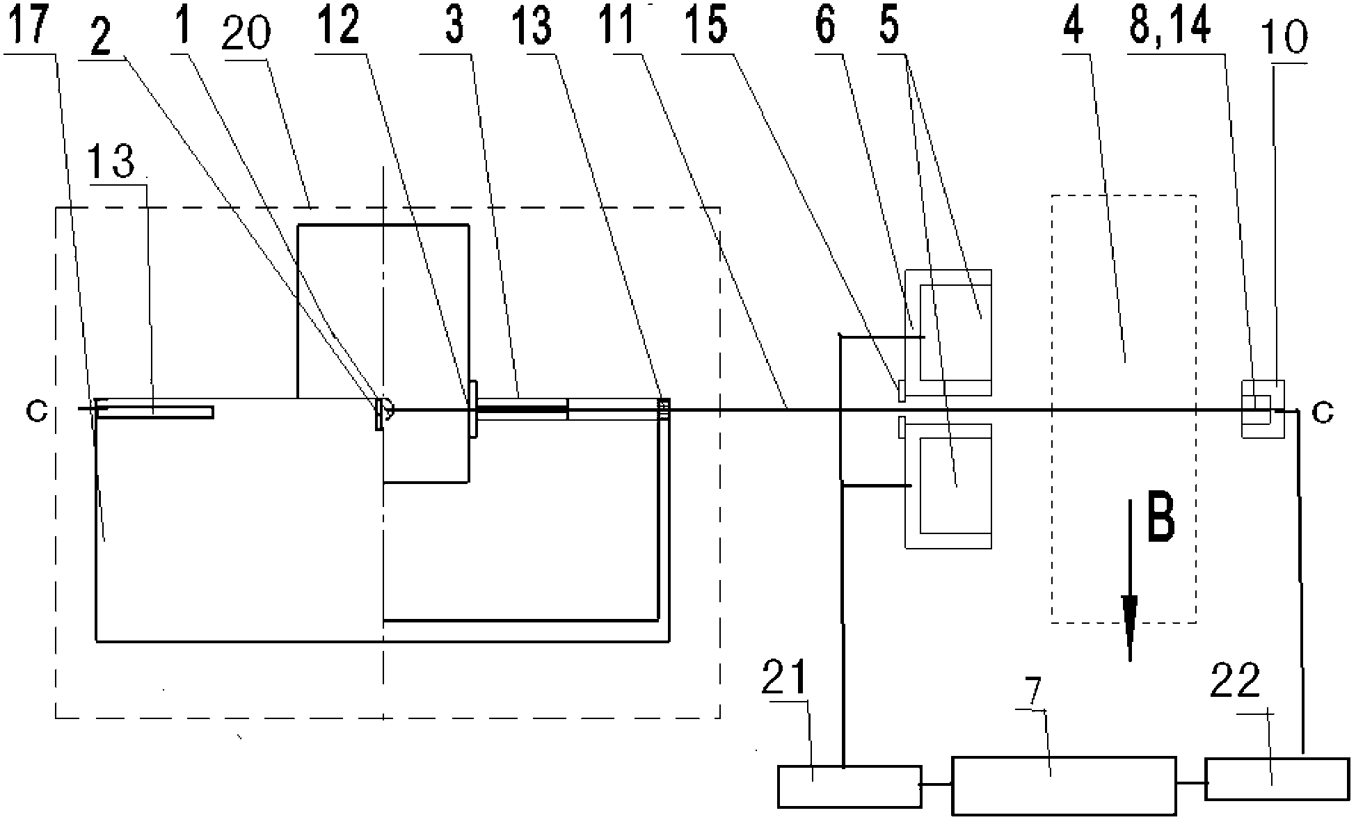 Backscatter and transmission combined safety detector of X rays