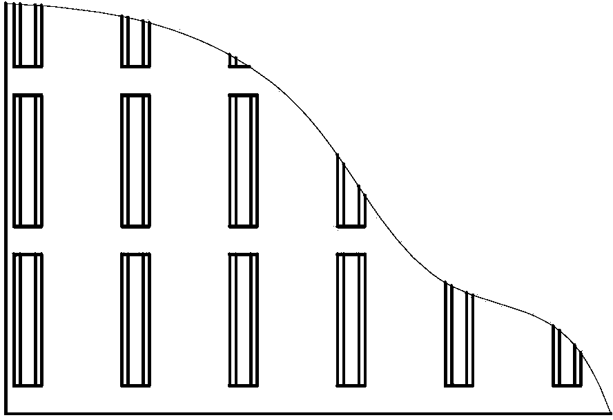 High-power LED multi-hole phase-changing heat sink structure