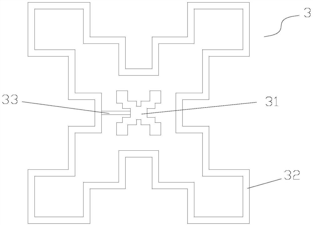 Miniaturized frequency selective surface structure with rectangular coefficient close to 1