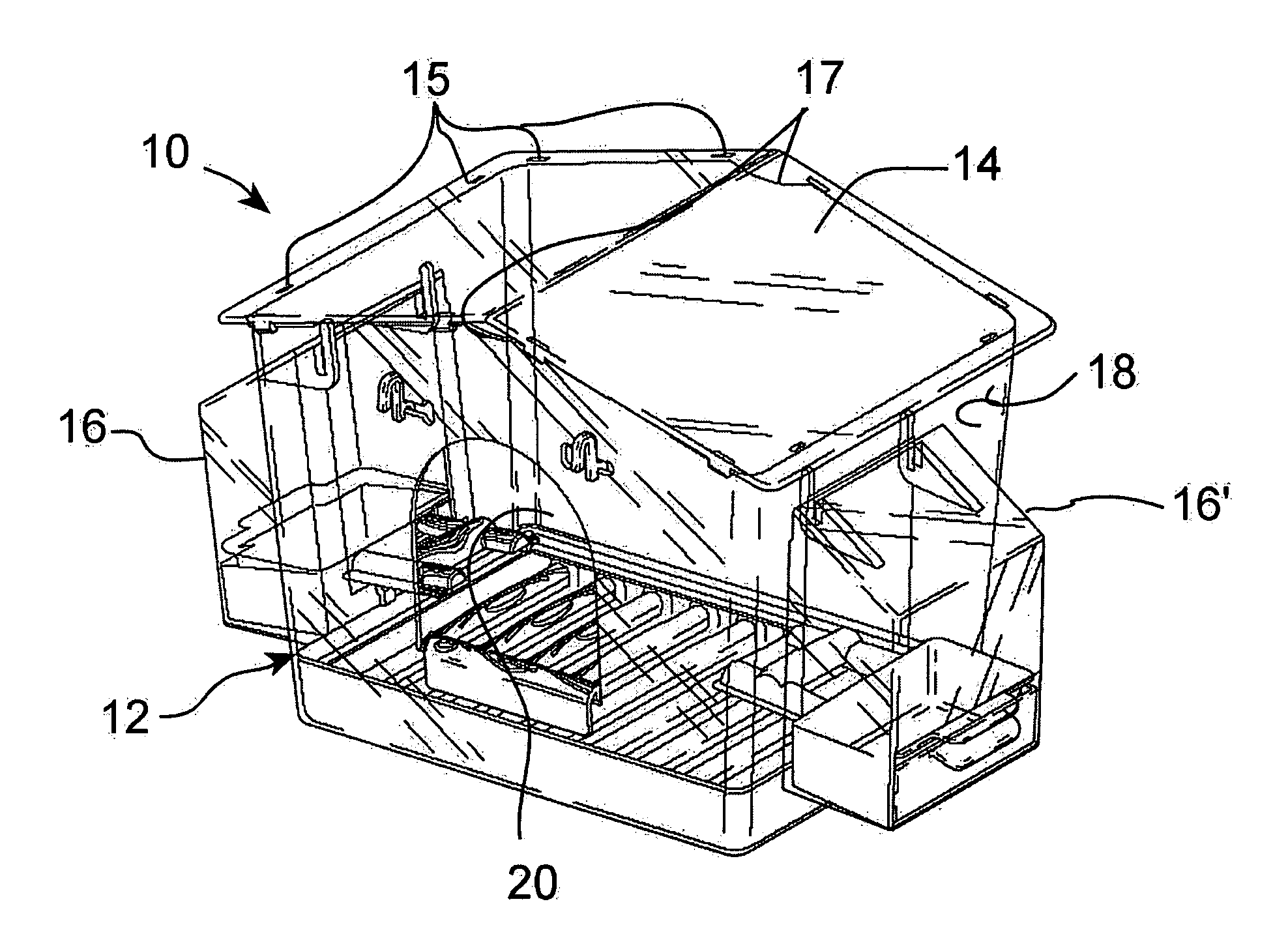 Removable bird cage cantina