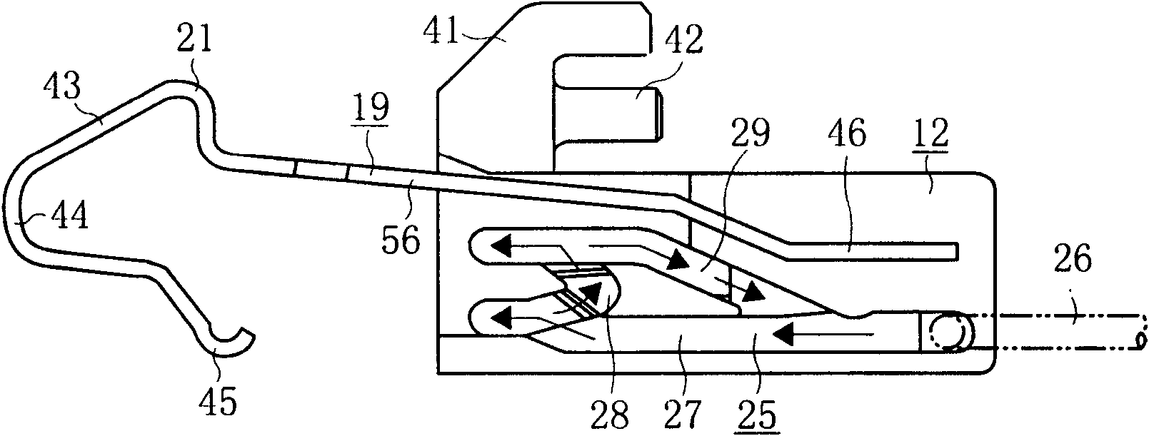 Lock device for card connector and card connector having the same