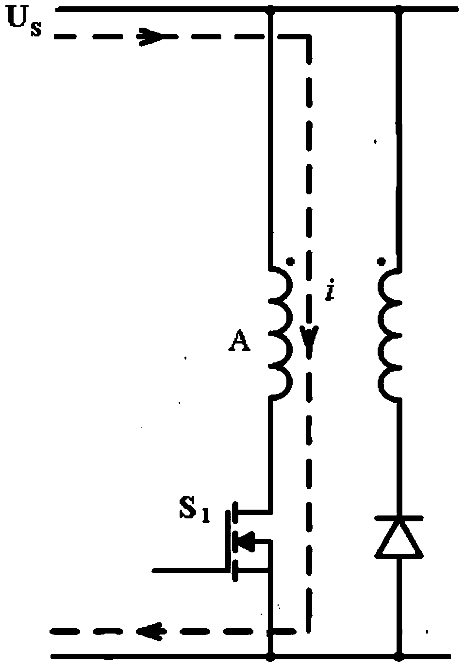 Switch reluctance motor rotor-less position sensor control method