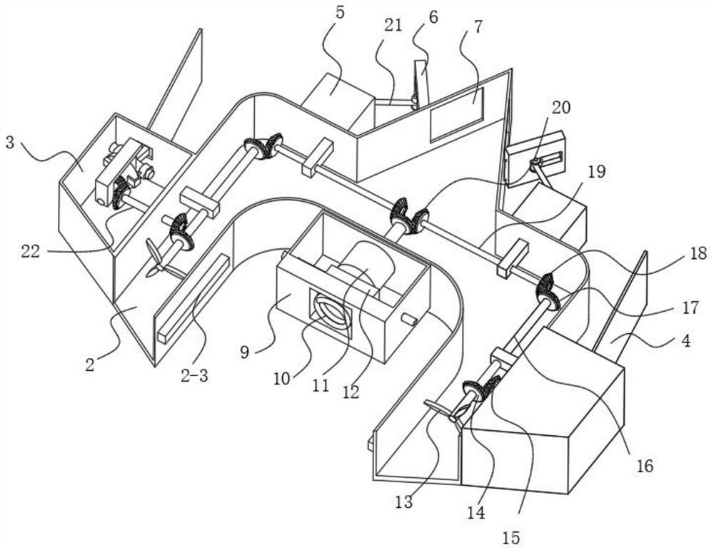 A drive blade anti-winding device for underwater sewage pipeline inspection robot