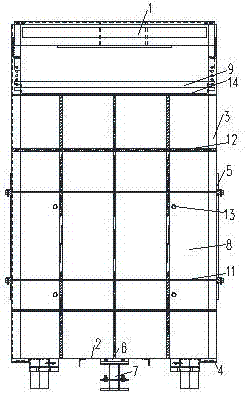 Integral elevator counterweight