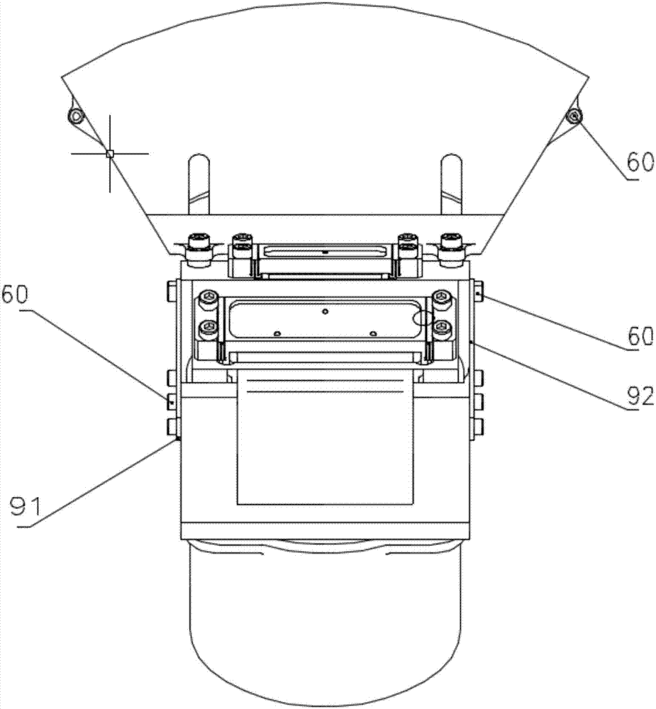 Large-visual-field off-axis four-mirror lens device