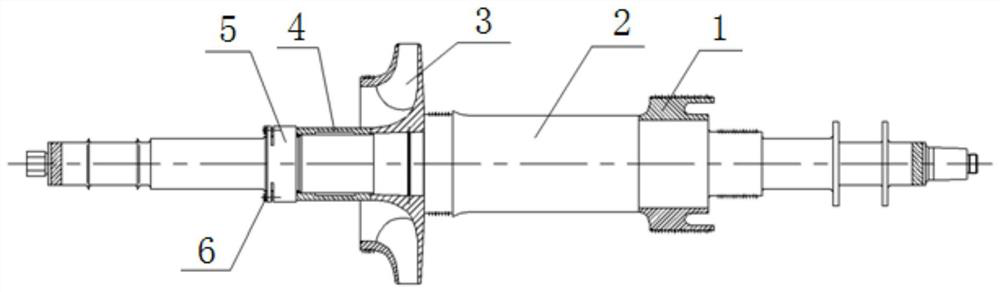 Centrifugal compressor rotor capable of hydraulically assembling and disassembling impeller and impeller assembling and disassembling method