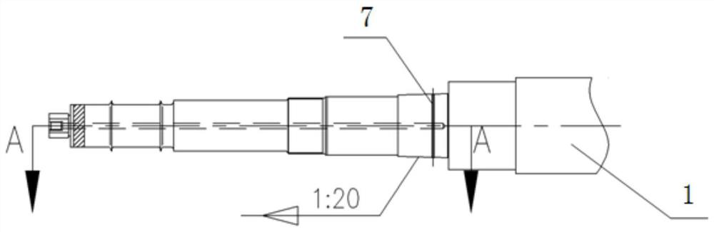 Centrifugal compressor rotor capable of hydraulically assembling and disassembling impeller and impeller assembling and disassembling method