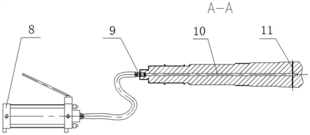 Centrifugal compressor rotor capable of hydraulically assembling and disassembling impeller and impeller assembling and disassembling method