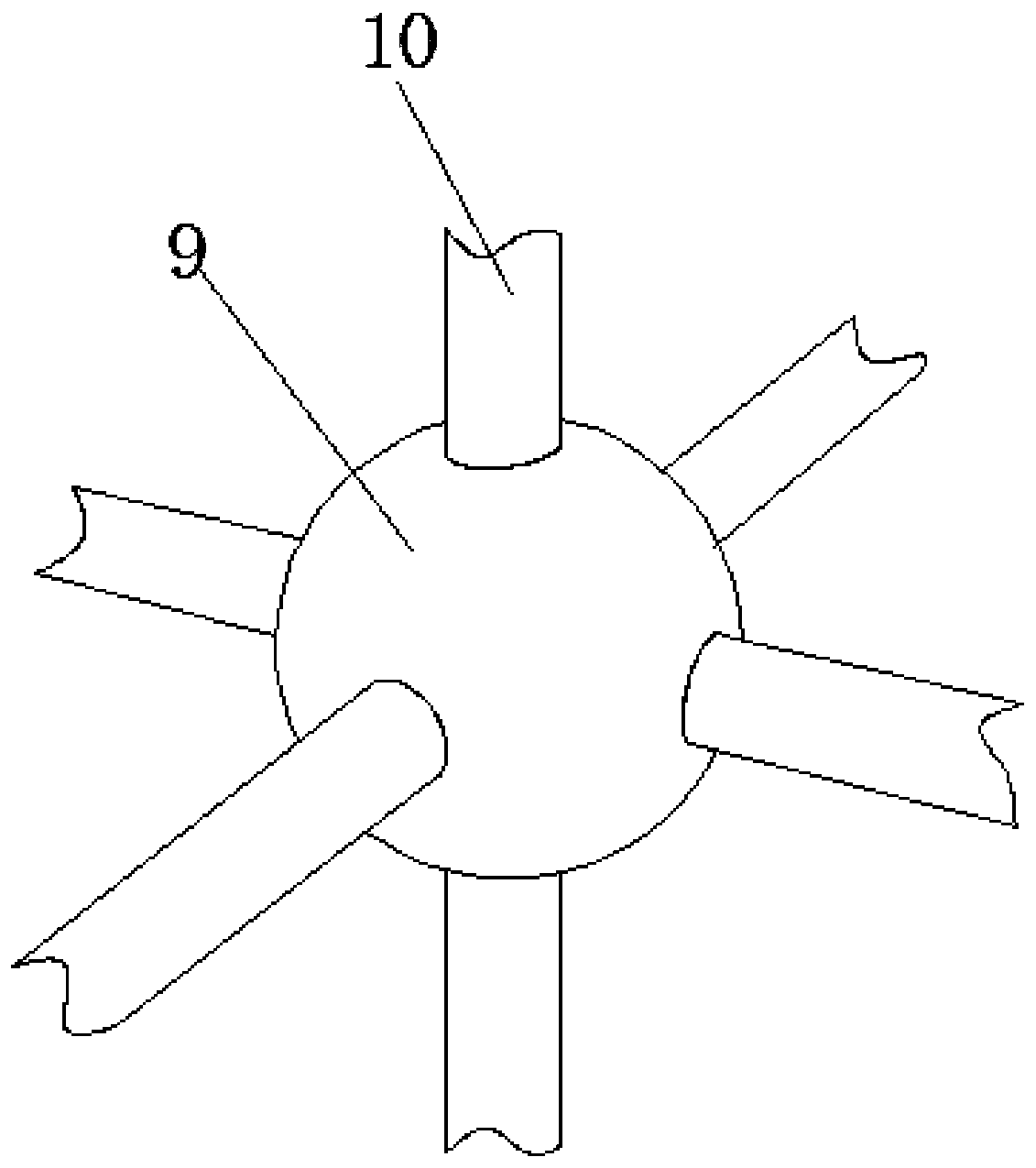 Pulverized coal filtering and collecting device for coalbed methane exploitation