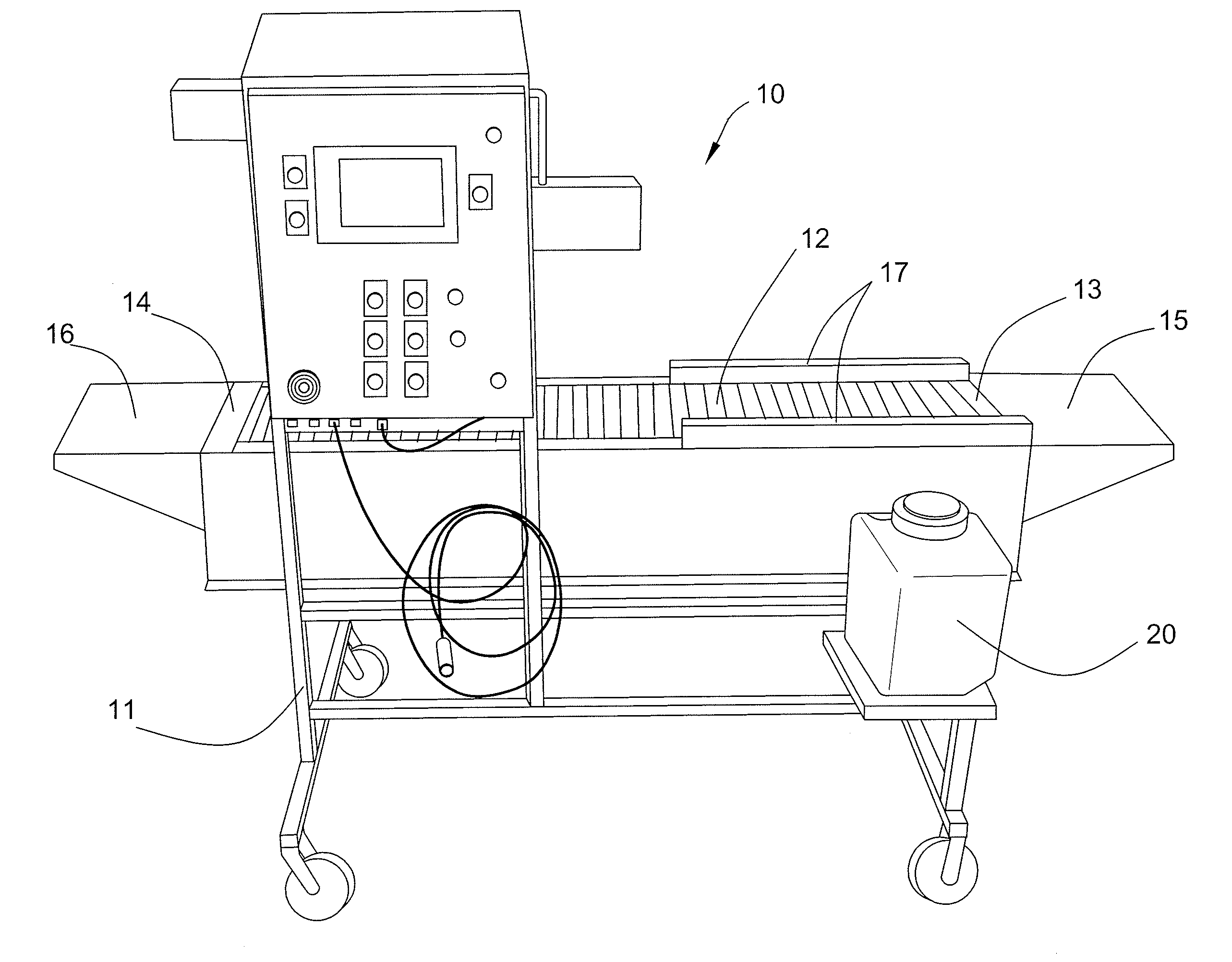 Low fluid volume antimicrobial mold reduction system and method