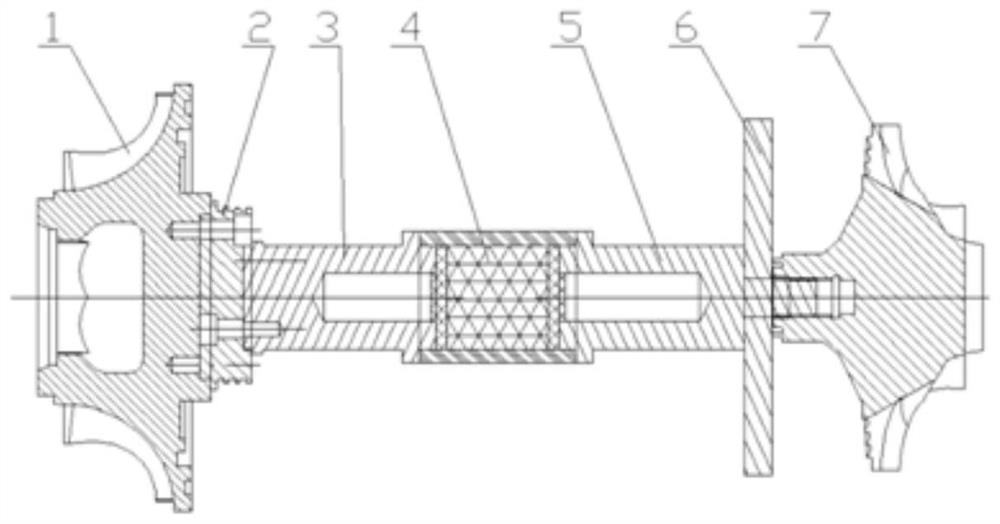 High-temperature-resistant turbine generator rotor for space thermoelectric conversion and assembling method of high-temperature-resistant turbine generator rotor