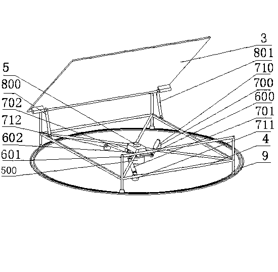 Positioning device of solar energy receiving system