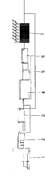 Water treatment combined system in A/O biological reaction tank-artificial wetland