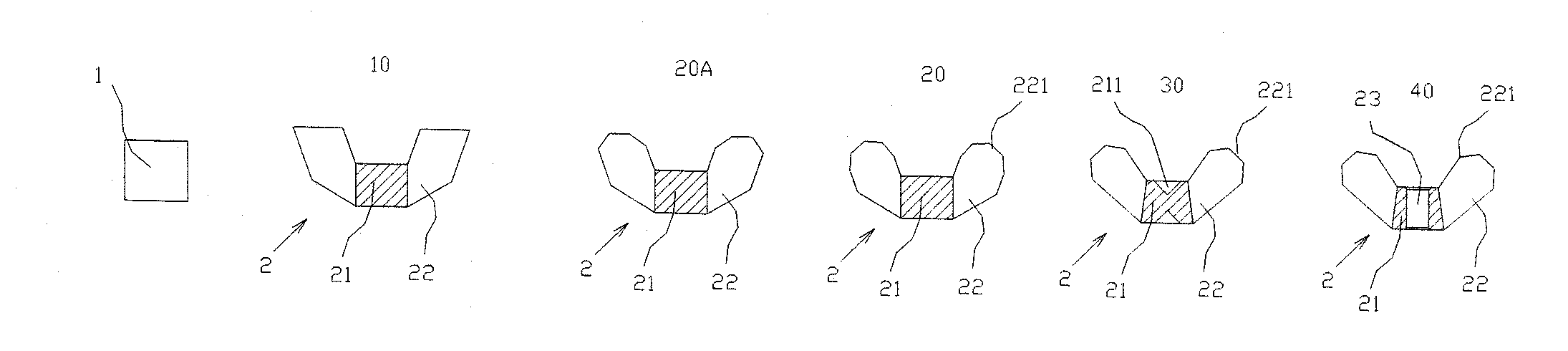 Manufacturing method of wing nuts