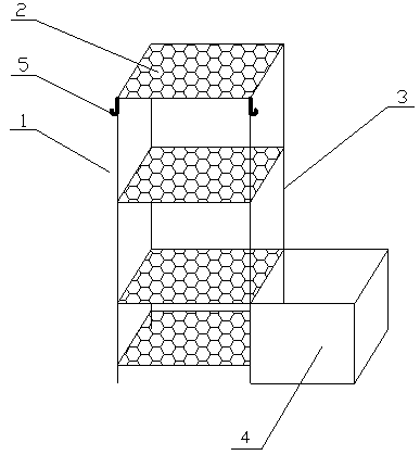 Object shelf with laundry bin for bathroom