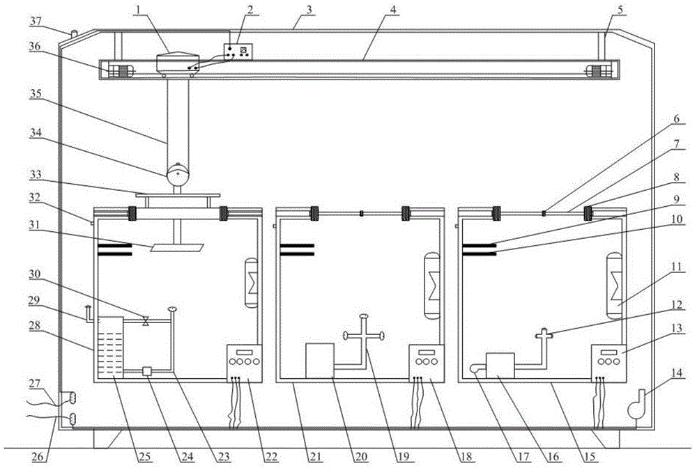 Salt spray corrosion testing device