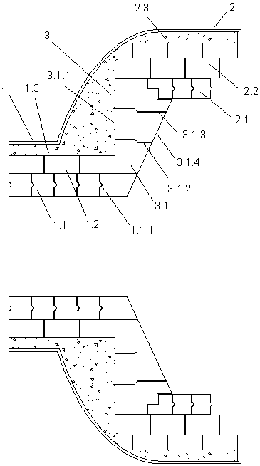 Furnace end lining structure for combustion furnace of sulfur recovery unit