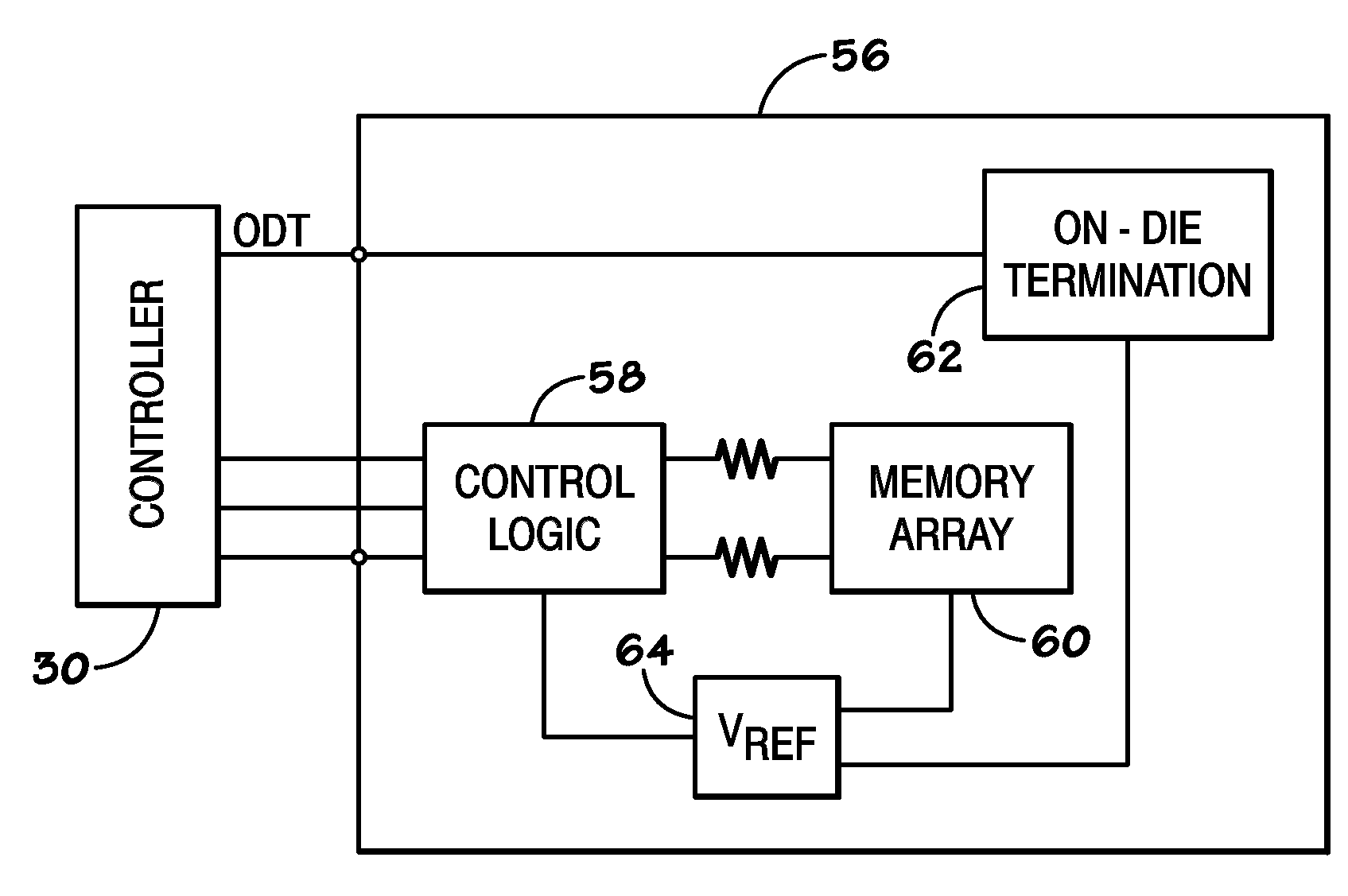 Reference voltage circuits and on-die termination circuits, methods for updating the same, and methods for tracking supply, temperature, and/or process variation