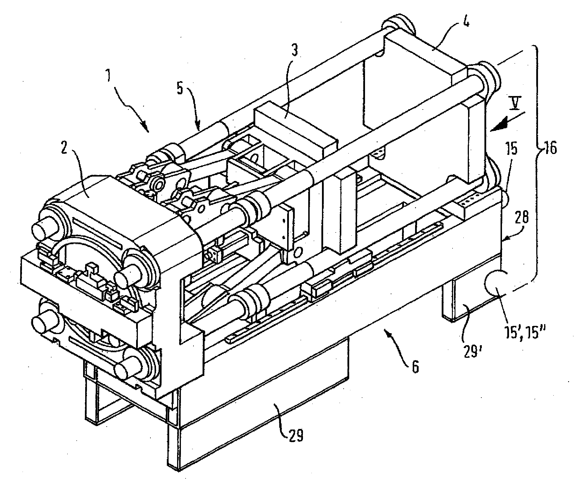 Method and injection molding machine having a modular structure