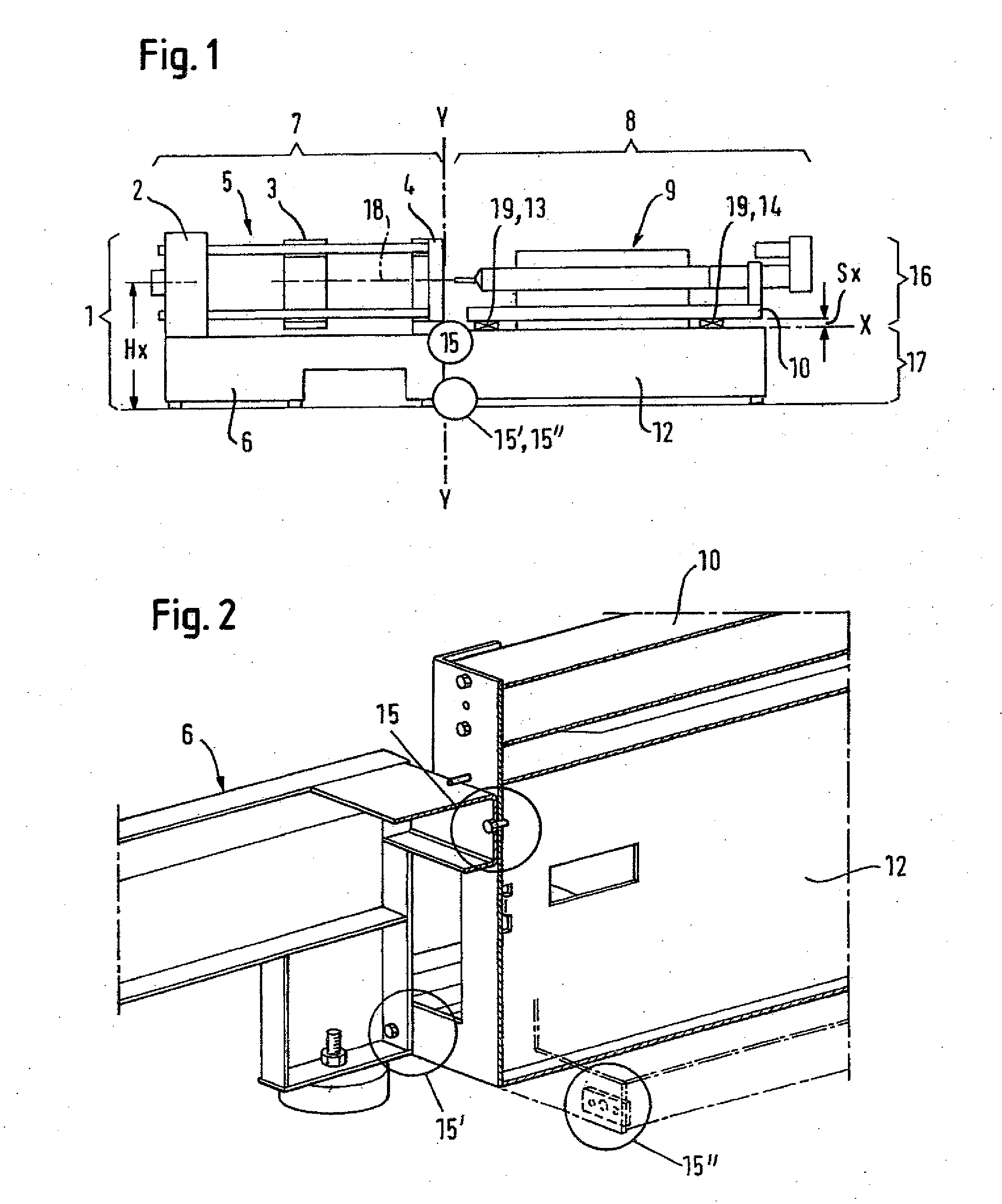 Method and injection molding machine having a modular structure