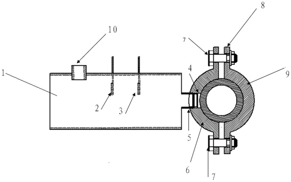 Pipeline internal corrosion detection device and detection method