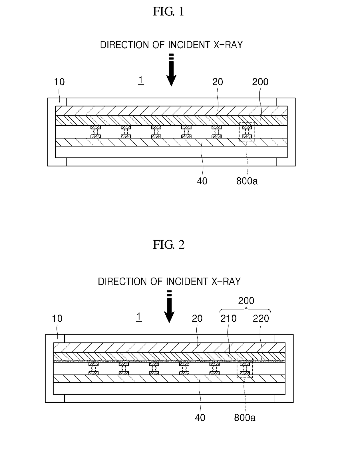 Radiation detector and radiography apparatus having the same