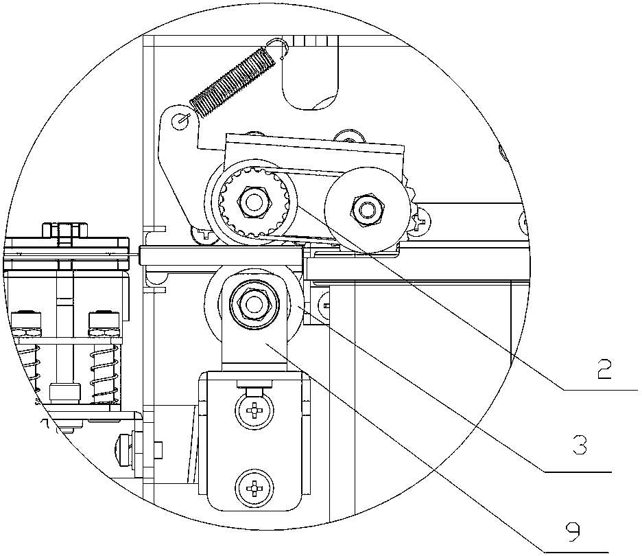 Single label conveying mechanism