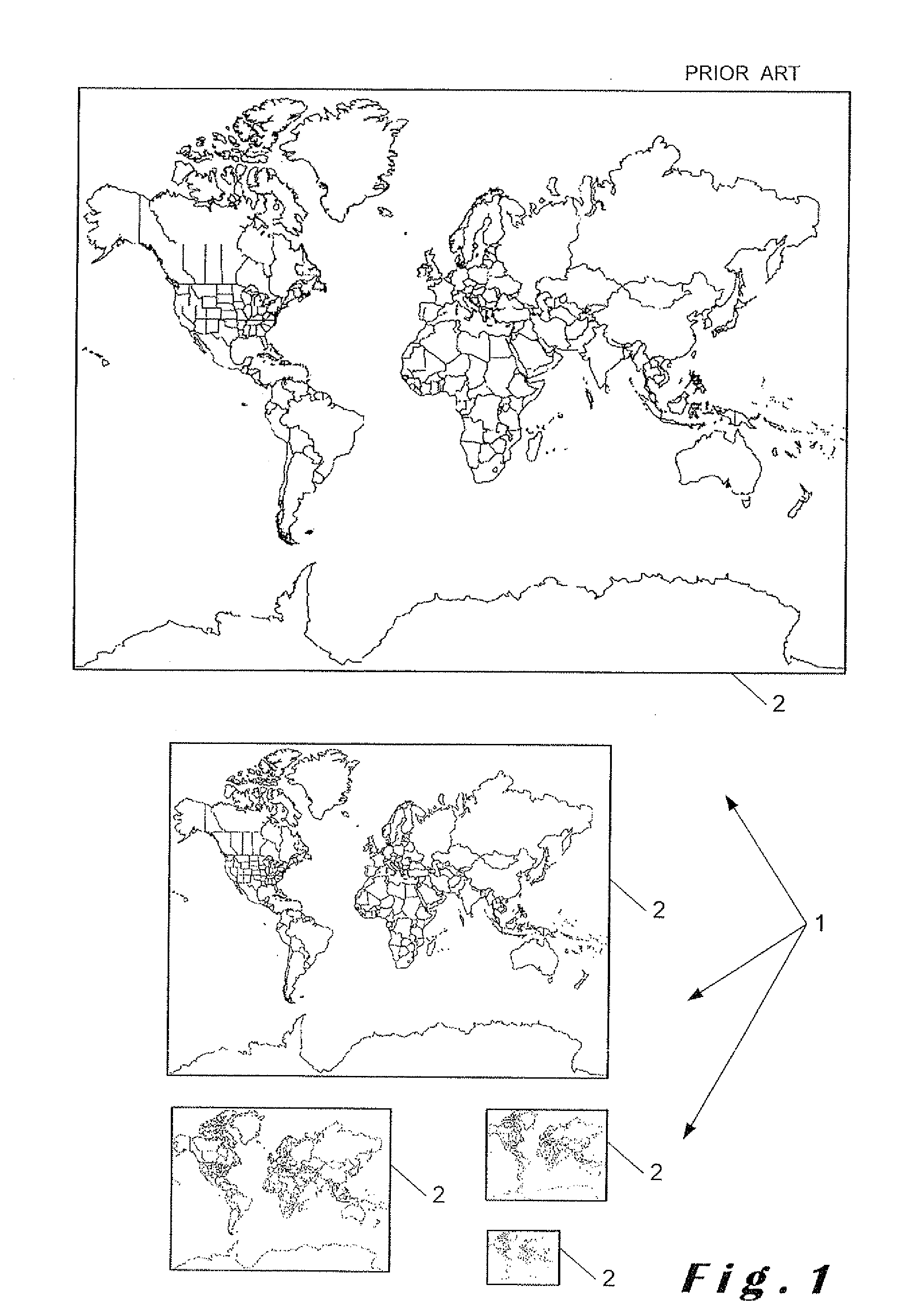 Method for unified visualisation of heterogeneous datasets