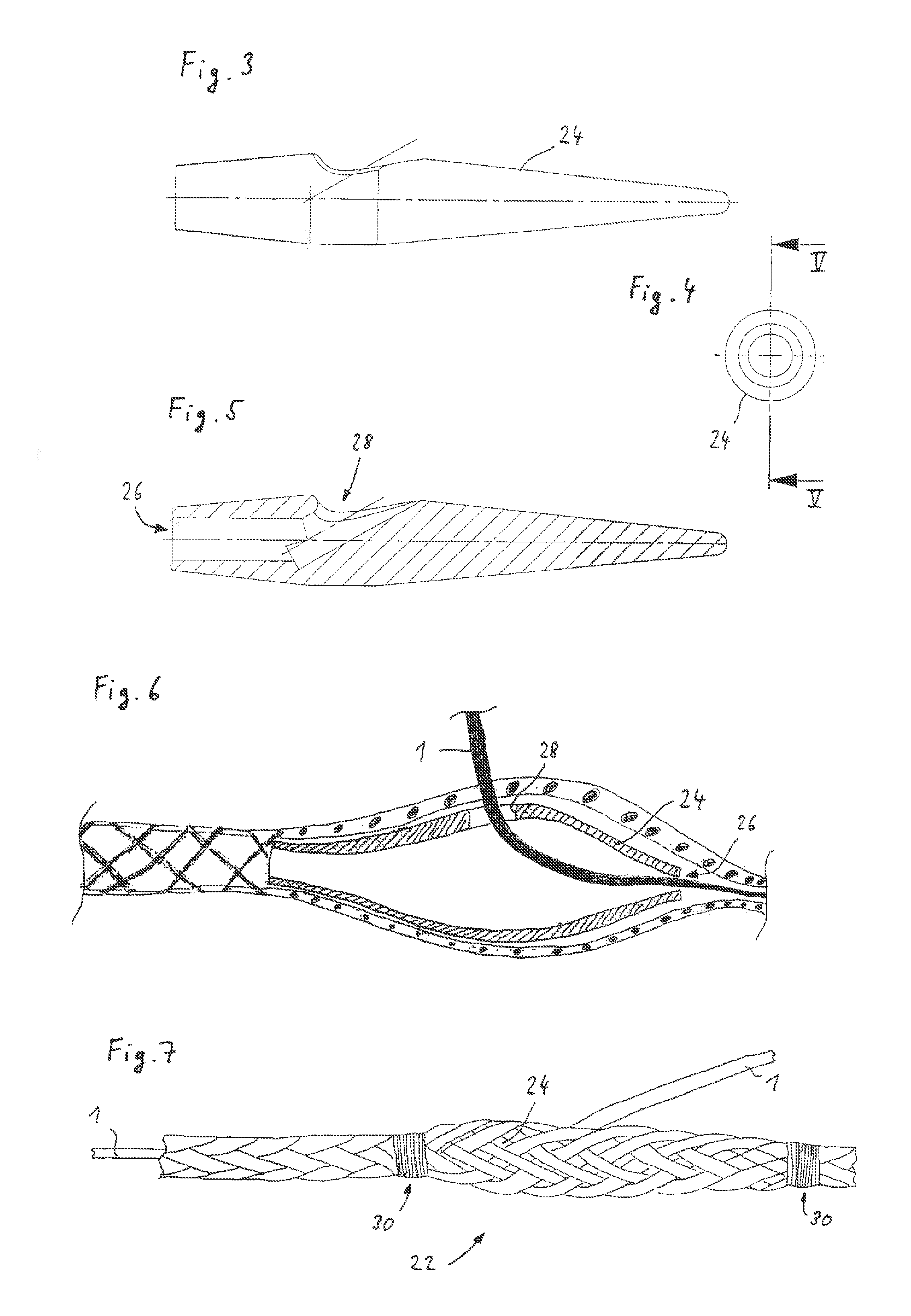 Cable with electrical conductor included therein