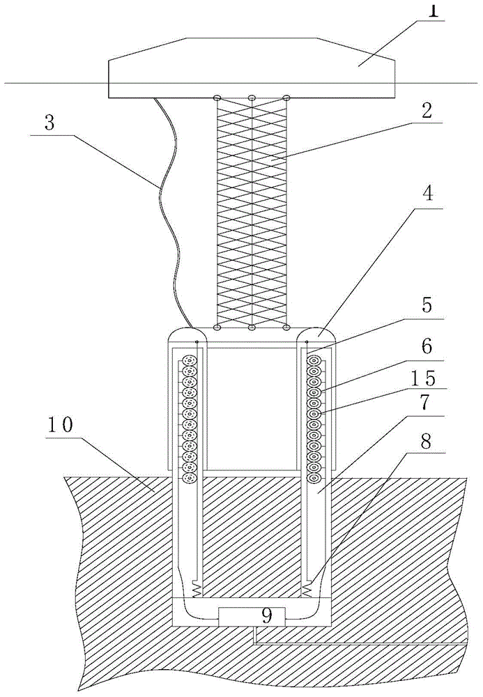 Jellyfish-type tide surge power generation device