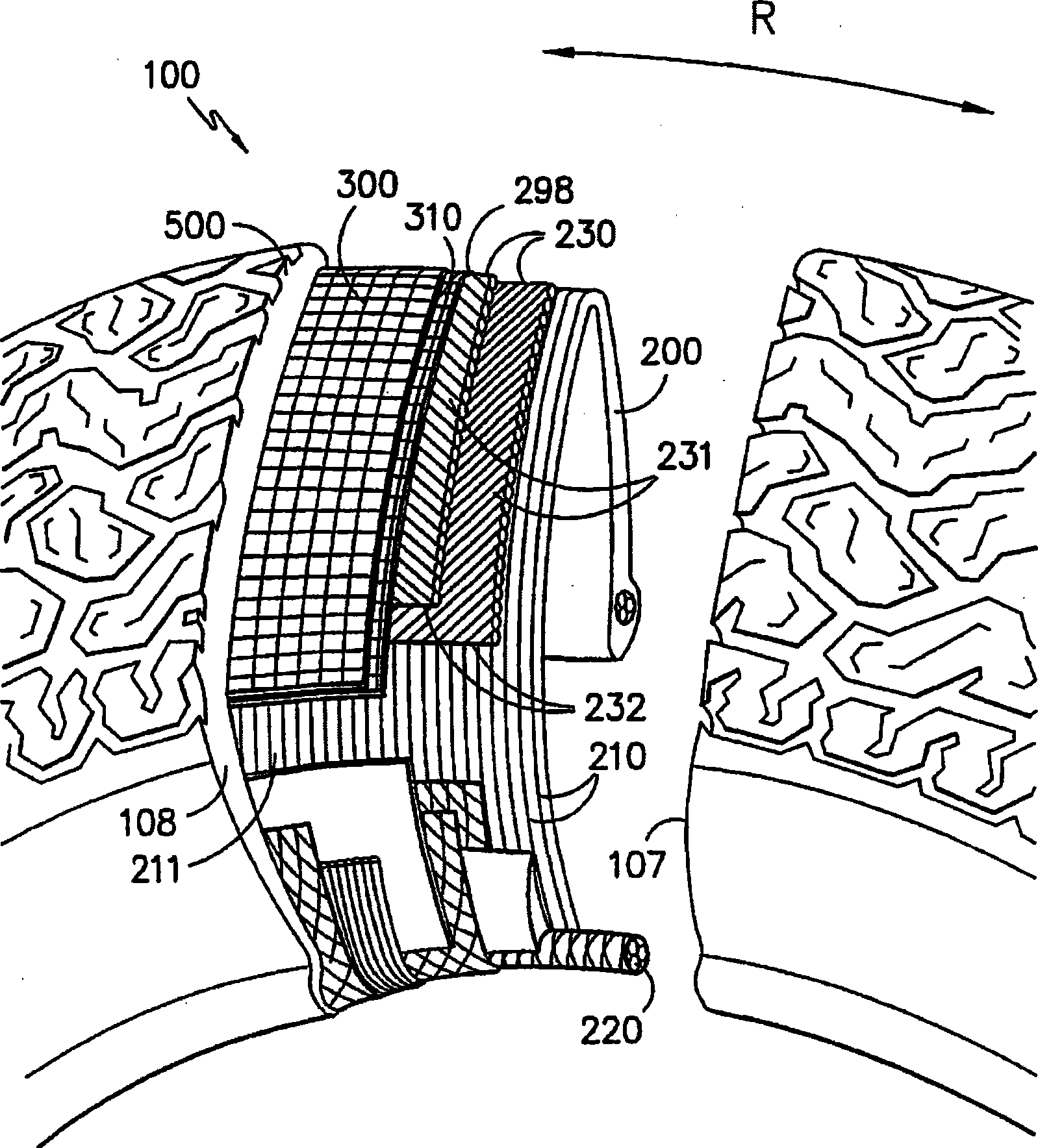 Pneumatic tire with cap ply comprising weft inserted warp knit fabric