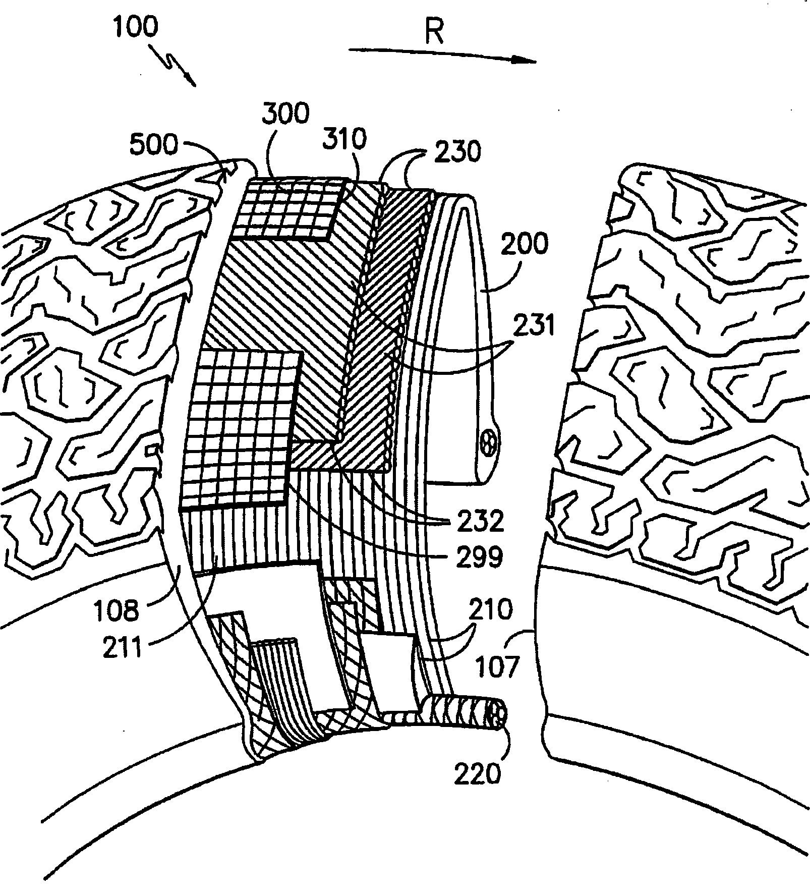 Pneumatic tire with cap ply comprising weft inserted warp knit fabric