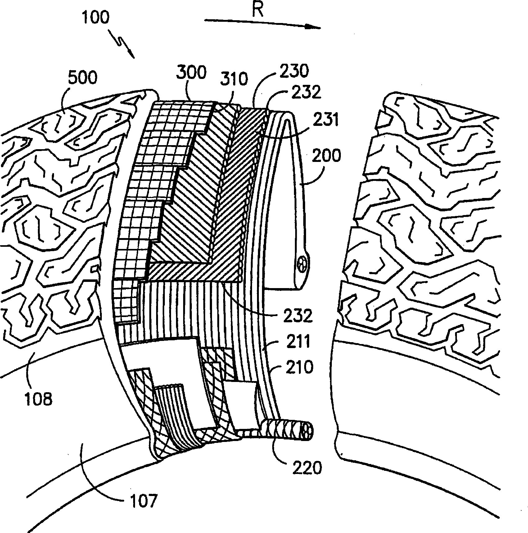 Pneumatic tire with cap ply comprising weft inserted warp knit fabric