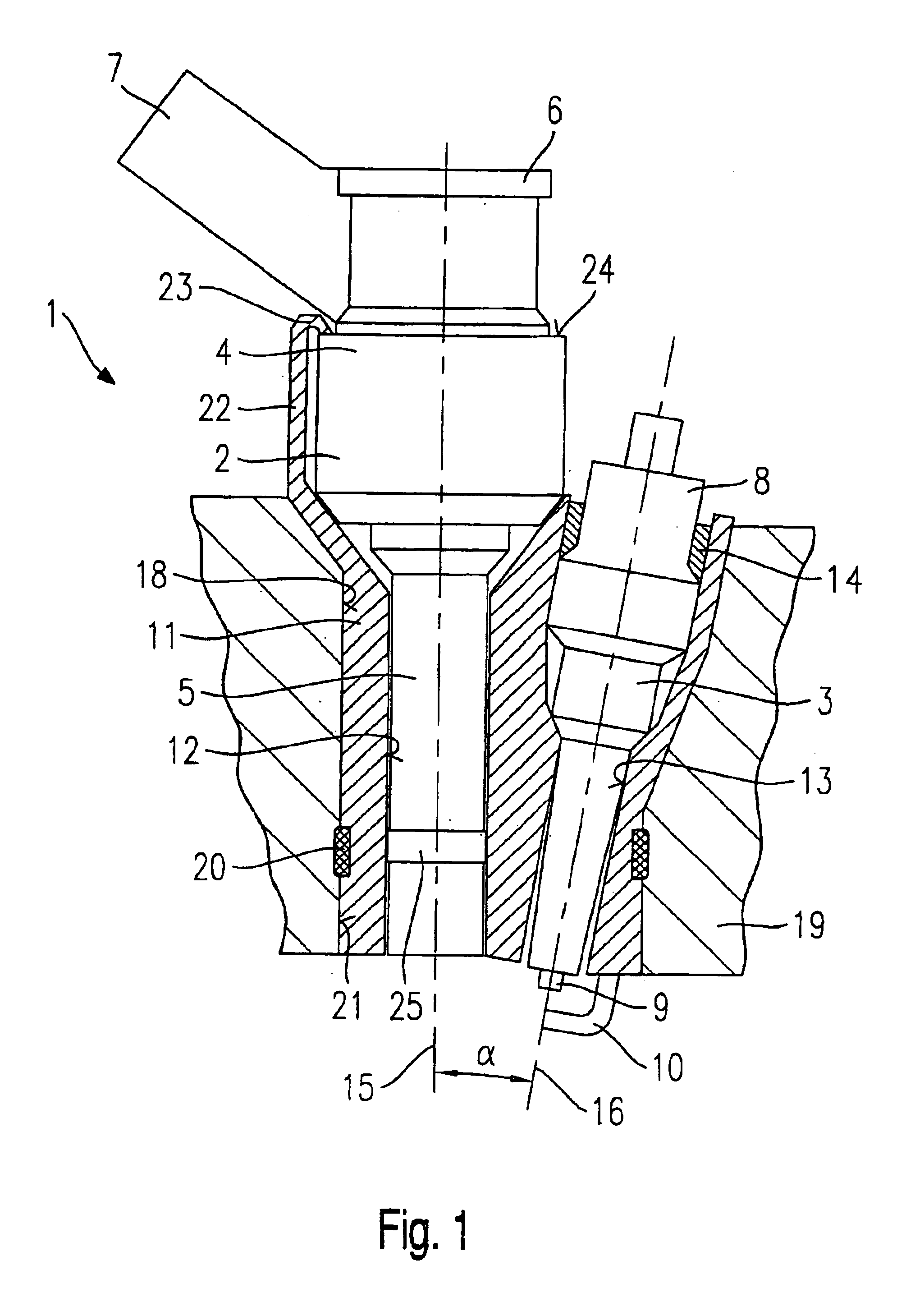 Fuel injection valve spark plug combination