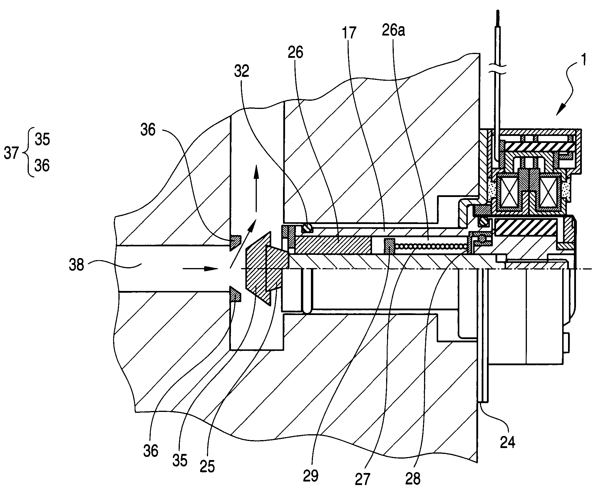 Actuator integrally provided with fail-safe function