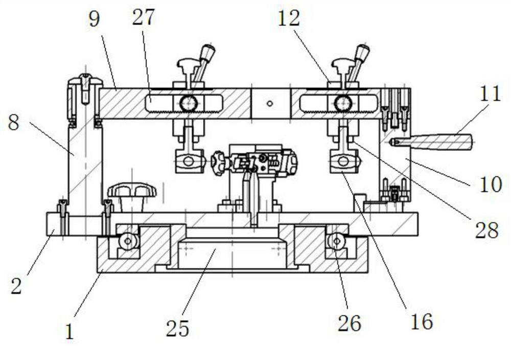 A jig for assembly of aero-engine sector block components